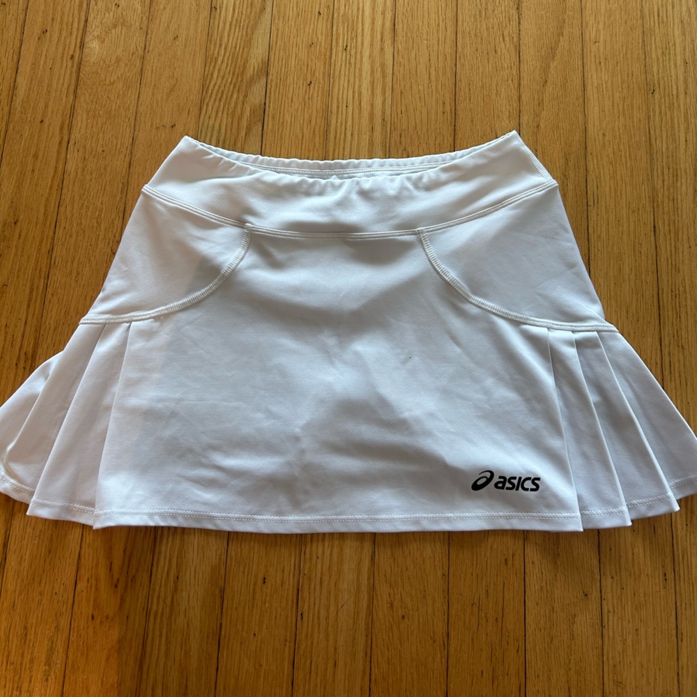 Asics Classic White tennis skirt